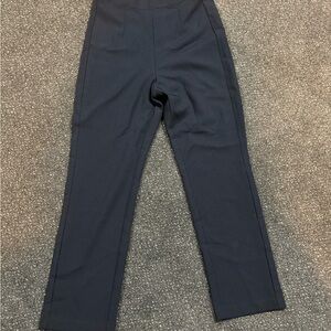 J.O.A. Women's Dark Blue Straight Leg high rise Pants